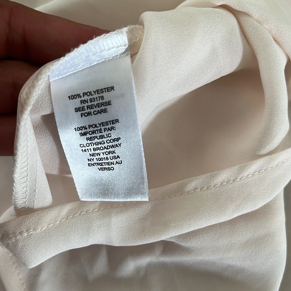 TRUTH BY REPUBLIC Sleveless Button Down Shirt Blouse Bare Pink Sz M - Picture 10 of 14